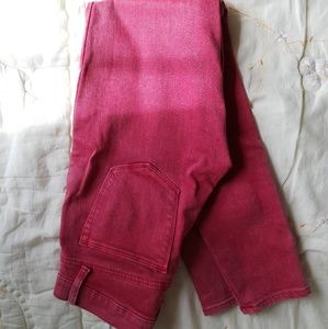 Red Pink Gap Skinny Jeans